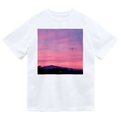 夕暮れの空～ピンク ドライTシャツ