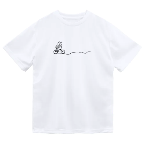 自転車ねこ（スイスイバージョン） ドライTシャツ