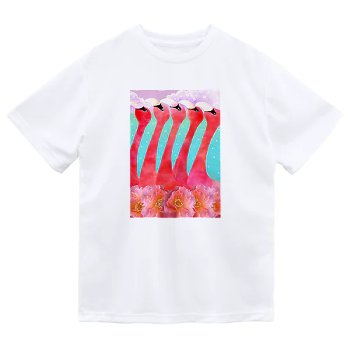 ピンクフラミンゴ Dry T-Shirt