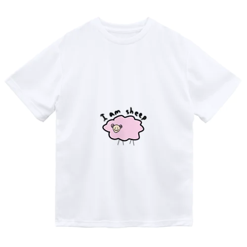 I am sheep(ピンク) ドライTシャツ