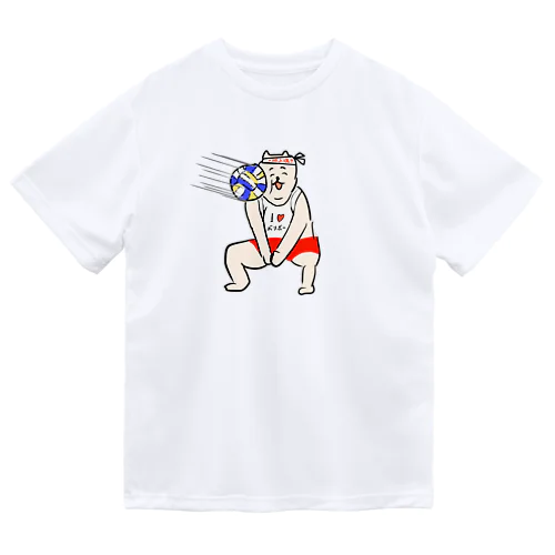 バレーボールねこ（こんな時もあるさ） Dry T-Shirt