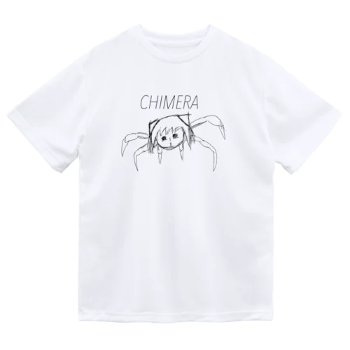 THE  GIRL  CHIMERA  MONSTER (文字入り) ドライTシャツ