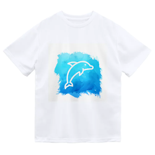 涼しげに♥イルカ🐬 ドライTシャツ