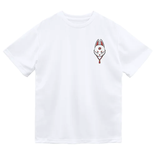 狐面（白） ドライTシャツ