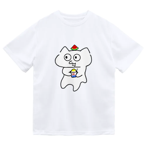 じゅるねこかき氷 ドライTシャツ