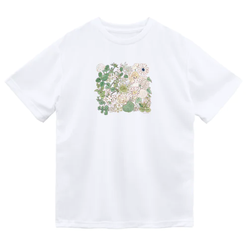 エーデルワイスと白いガーベラとうさぎさん Dry T-Shirt