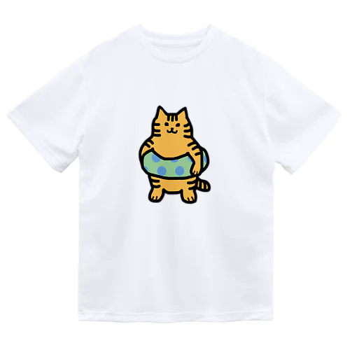 うきわーず　チャトラ ドライTシャツ