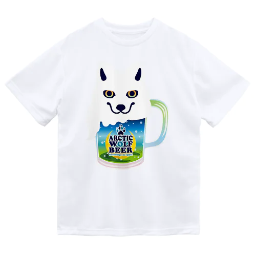 ホッキョクオオカミ のビールTシャツ ドライTシャツ