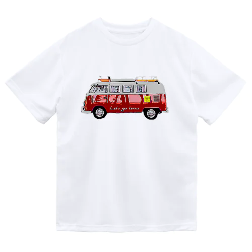 Let's go tennis ＶＷ シリーズ（バックプリント黒） Dry T-Shirt