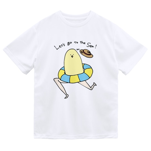 海に行くトリ Dry T-Shirt