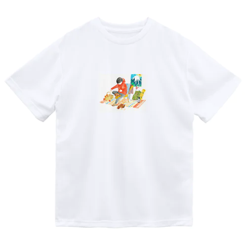 登山の前にTシャツ ドライTシャツ