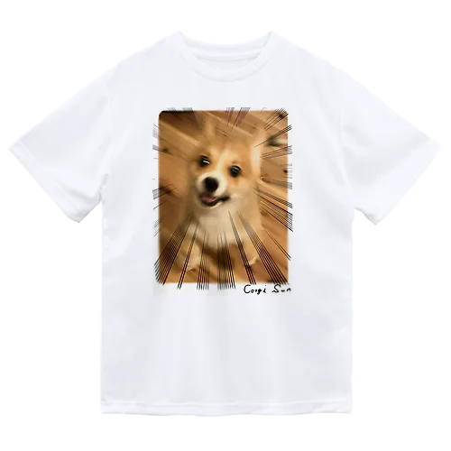 コーギー犬　サンちゃん「あそぼ！！」 Dry T-Shirt