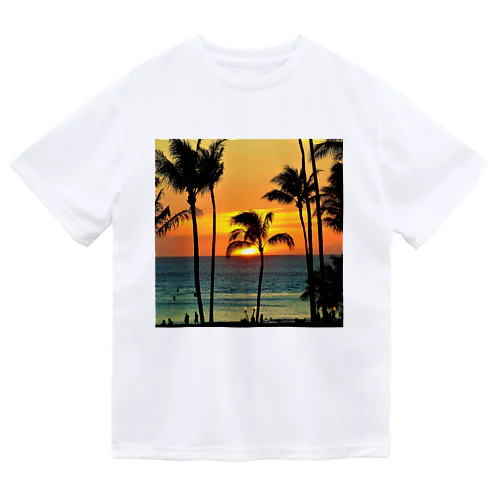 ハワイアンフルグラフィックのサンセット。 Dry T-Shirt