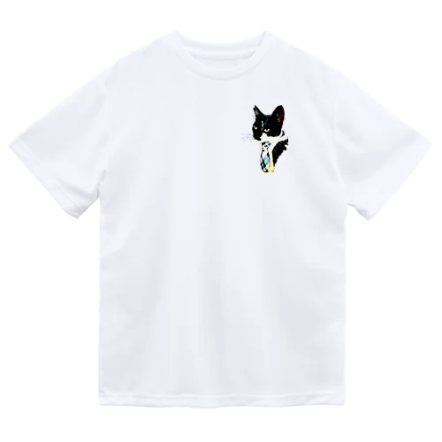 はたらく黒白猫 Dry T-Shirt