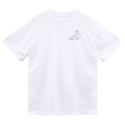 ウサギと小鳥 Dry T-Shirt