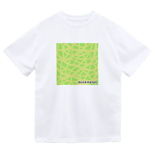 🍈マスクメロン柄 ドライTシャツ