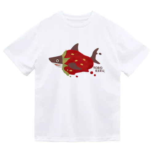 苺ととろけるおサメさん | TOROKERU SHARK Strawberry Dry T-Shirt
