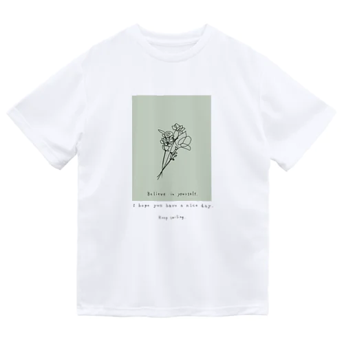 bouquet green ドライTシャツ