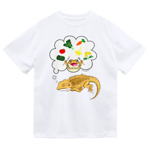 夢見るフトアゴちゃん ドライTシャツ