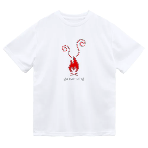 焚き火（red） ドライTシャツ