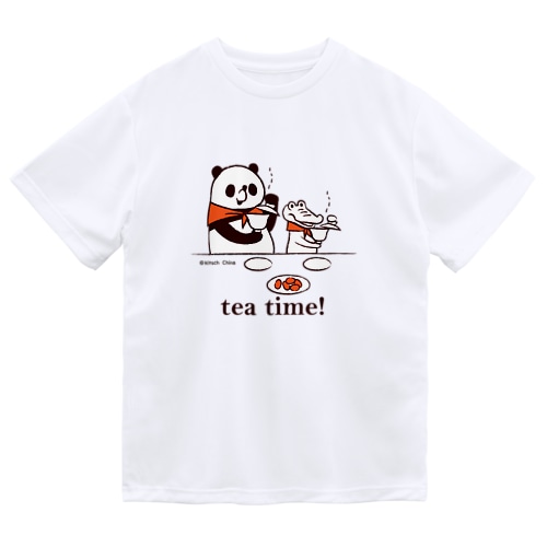 中国茶タイム　パンダのおはなし Dry T-Shirt