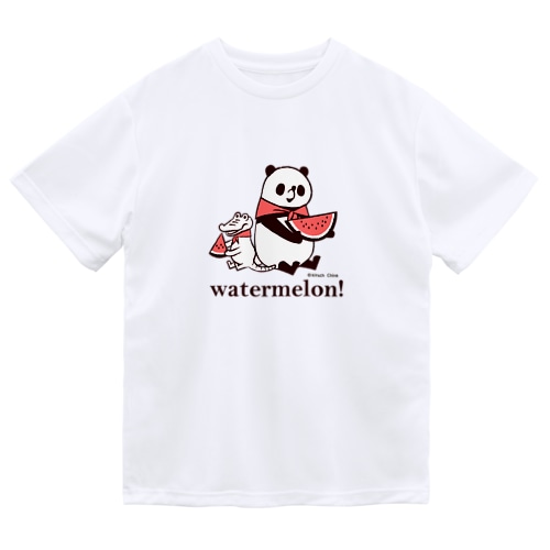 スイカ食べよ　パンダのおはなし Dry T-Shirt