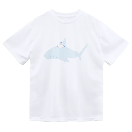 おやすみサメさんとぺんぎん(ツートン) Dry T-Shirt