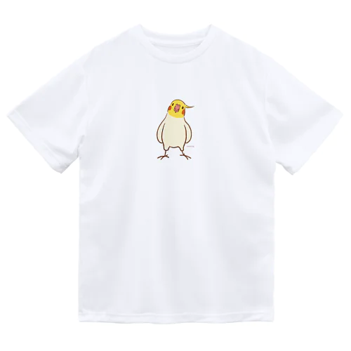 仁王立ちオカメインコ ドライTシャツ