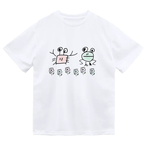 かにさんとかえるさん Dry T-Shirt