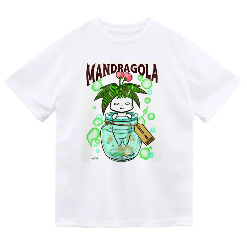 マンドラゴラ君飲む方 ドライTシャツ