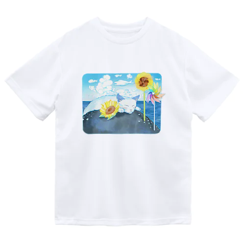 夢見る海の猫ちゃん ドライTシャツ