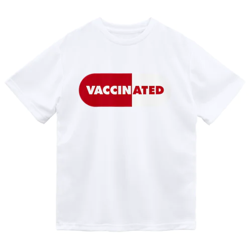 ワクチン接種済 vaccinated ドライTシャツ