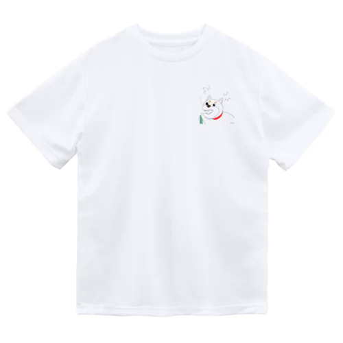 Tシャツを噛んでくる犬 ワンポイント Ver. Dry T-Shirt