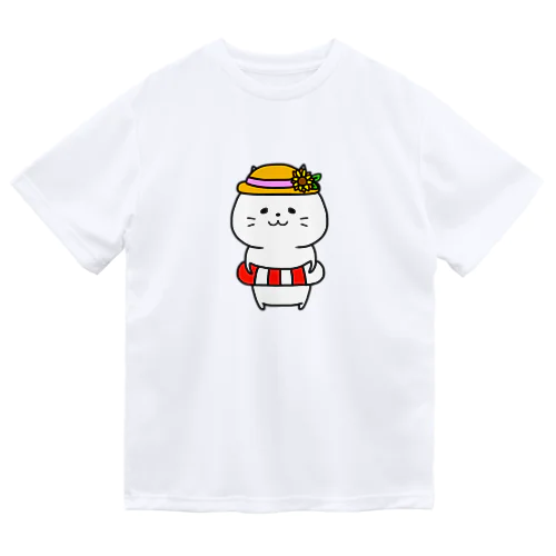 浮き輪帽子ねこさん Dry T-Shirt