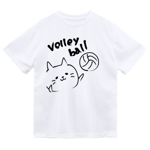 バレーボールにゃんこ Dry T-Shirt