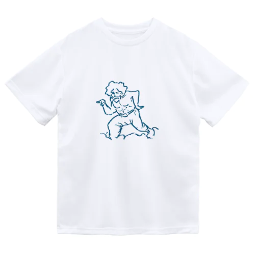 雲オジサン （オーシャンブルー） Dry T-Shirt
