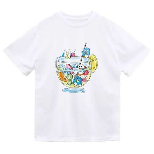 ペンギンとフルーツサワー ドライTシャツ