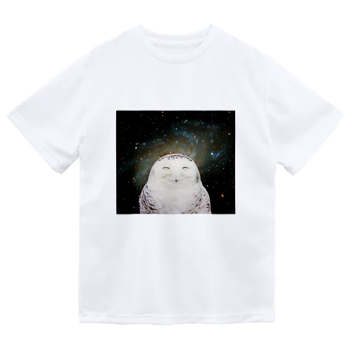 宇宙梟 ドライTシャツ