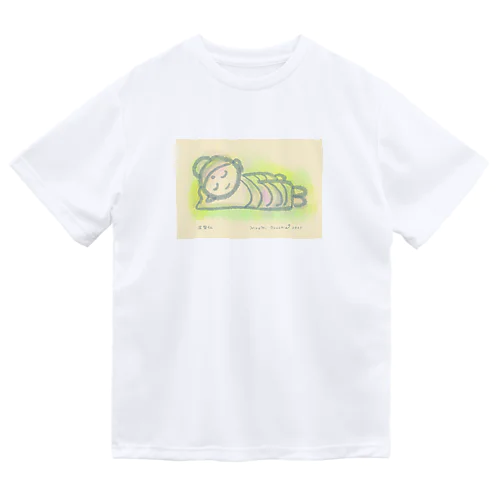 ゆる仏画「涅槃仏」 ドライTシャツ