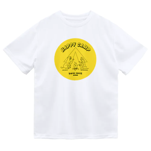 ハッピーキャンプ（サーベルタイガーとネアンデルタール人） Dry T-Shirt