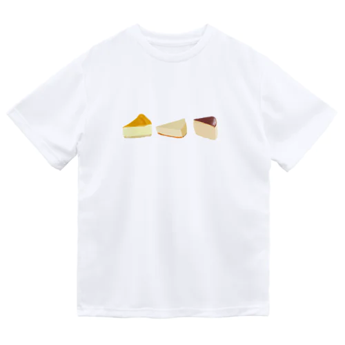 ３種のチーズケーキ  ドライTシャツ