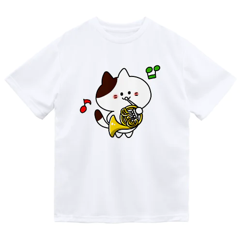 ホルンねこ ドライTシャツ