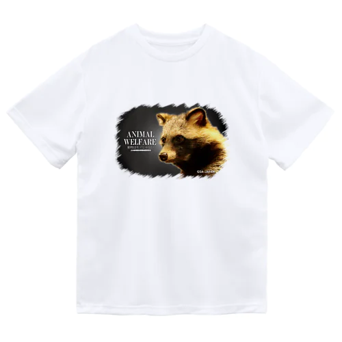 ANIMAL WELFARE　たぬき ドライTシャツ