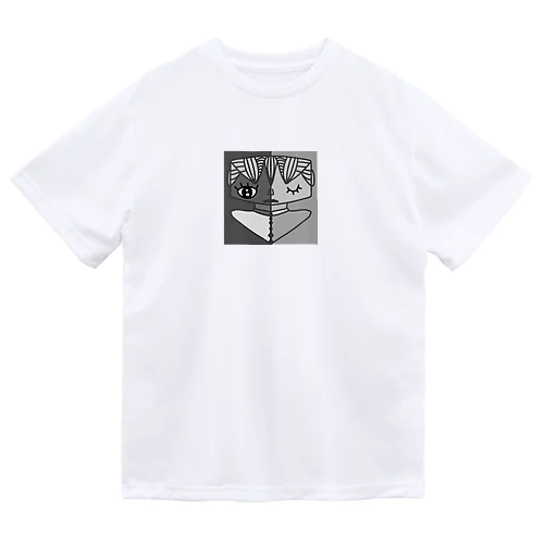 グレー 二面性 Dry T-Shirt