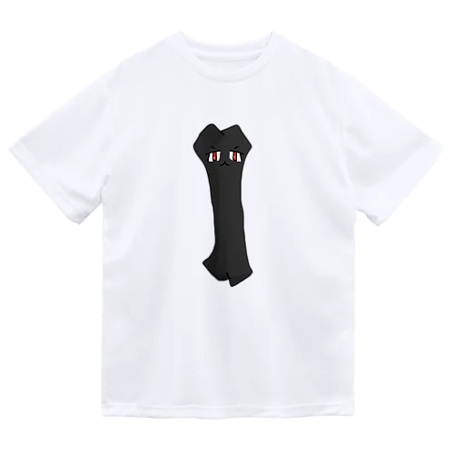 黒い骨。 ドライTシャツ