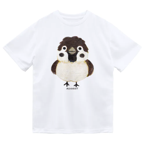 スズメがちゅん L ドライTシャツ