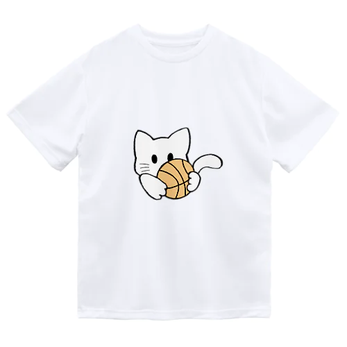 ねこ【白】 Dry T-Shirt