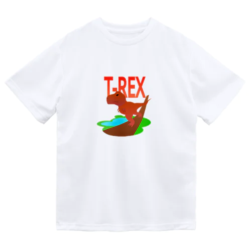 T-REX（原色バージョン） ドライTシャツ