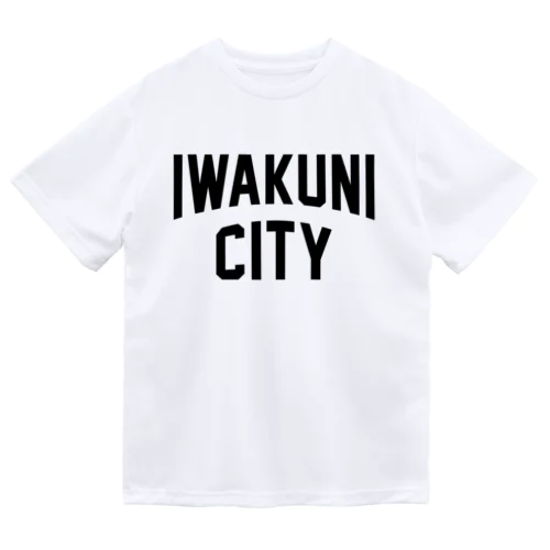 岩国市 IWAKUNI CITY　ロゴブラック ドライTシャツ