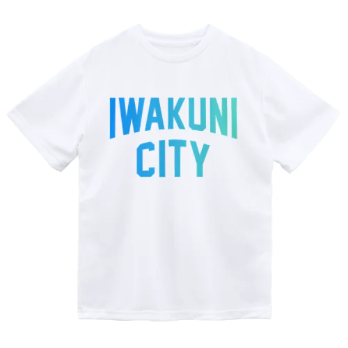 岩国市 IWAKUNI CITY　ロゴブルー ドライTシャツ